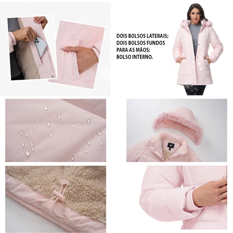 Jaqueta Feminina Parka Suzaine Lemartine