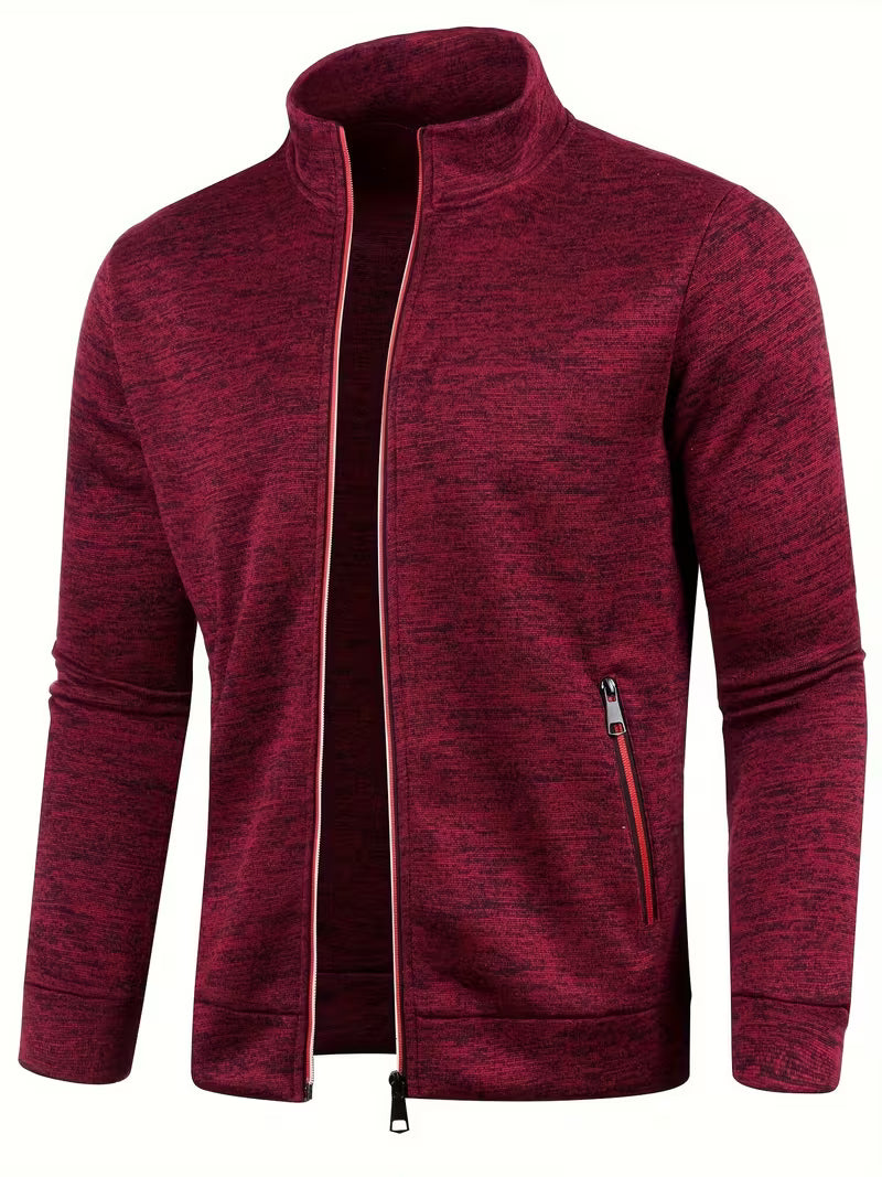 Jaqueta de Moletom Masculina de Outono e Inverno com Zíper Lemartine