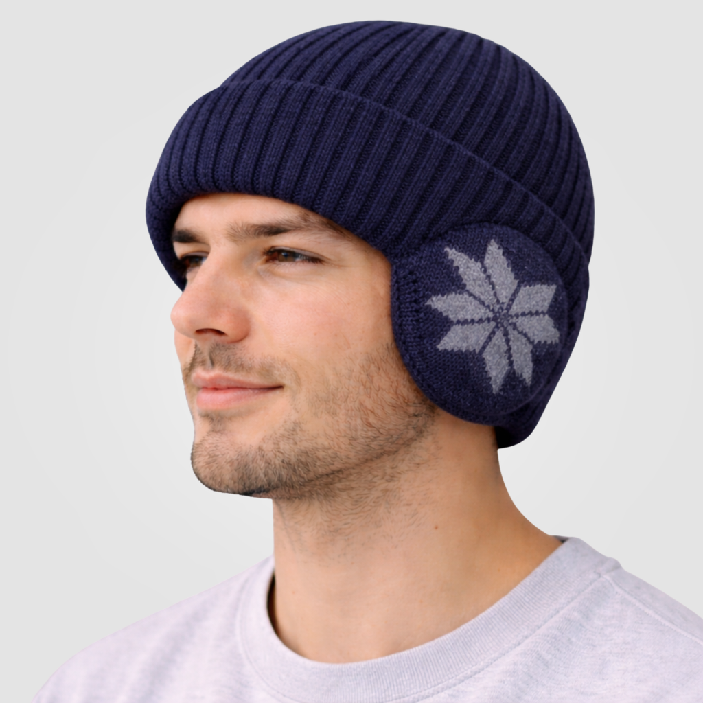 Touca Térmica Masculina Beanie com Proteção para Orelhas Montevie