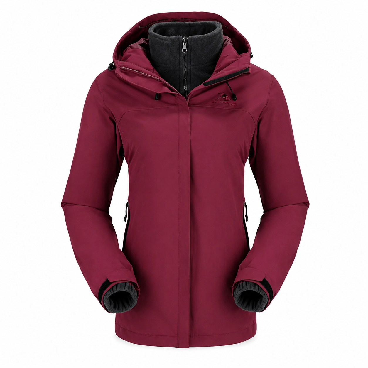 Jaqueta 3 em 1 Feminina Térmica Camel Crown Lemartine