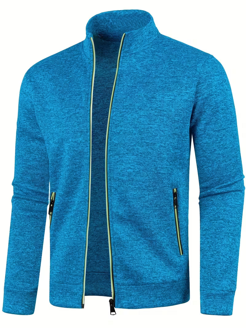 Jaqueta de Moletom Masculina de Outono e Inverno com Zíper Lemartine