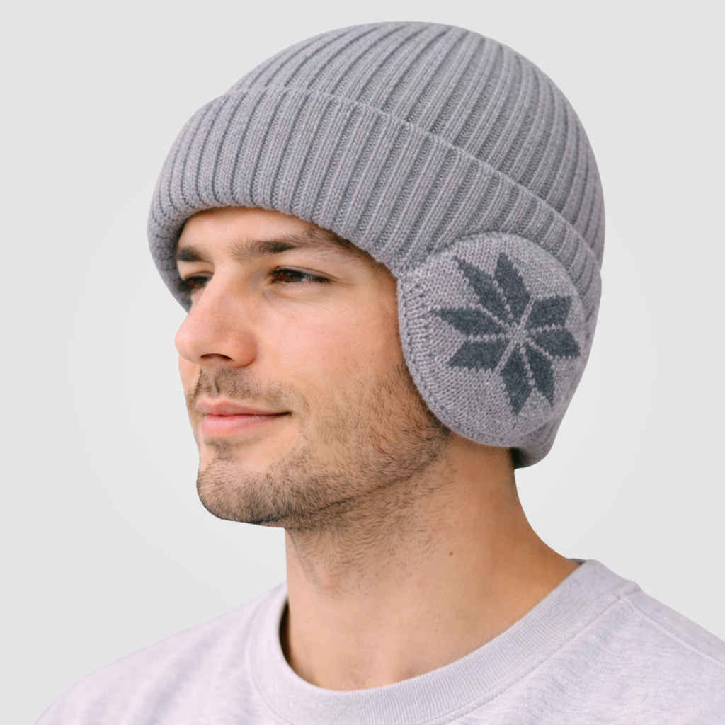 Touca Térmica Masculina Beanie com Proteção para Orelhas Montevie
