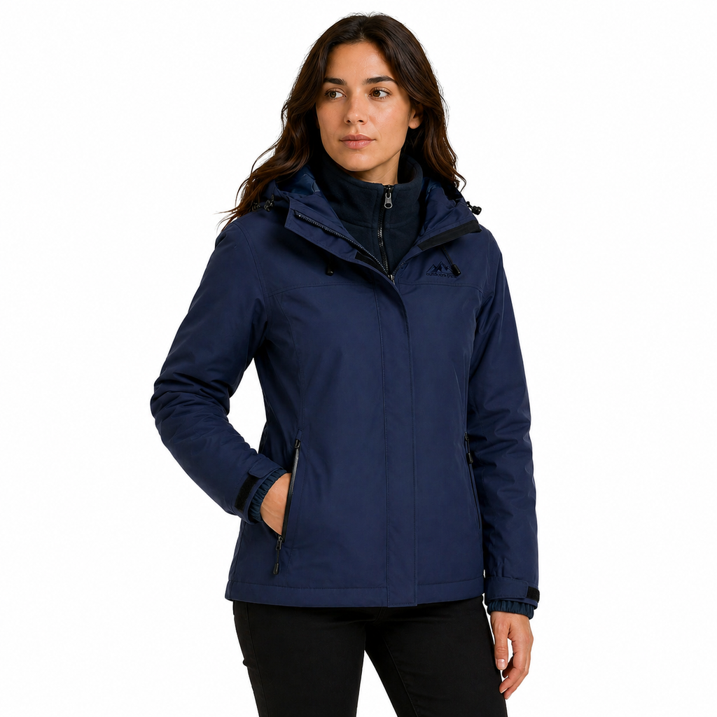 Jaqueta 3 em 1 Feminina Térmica Camel Crown Lemartine