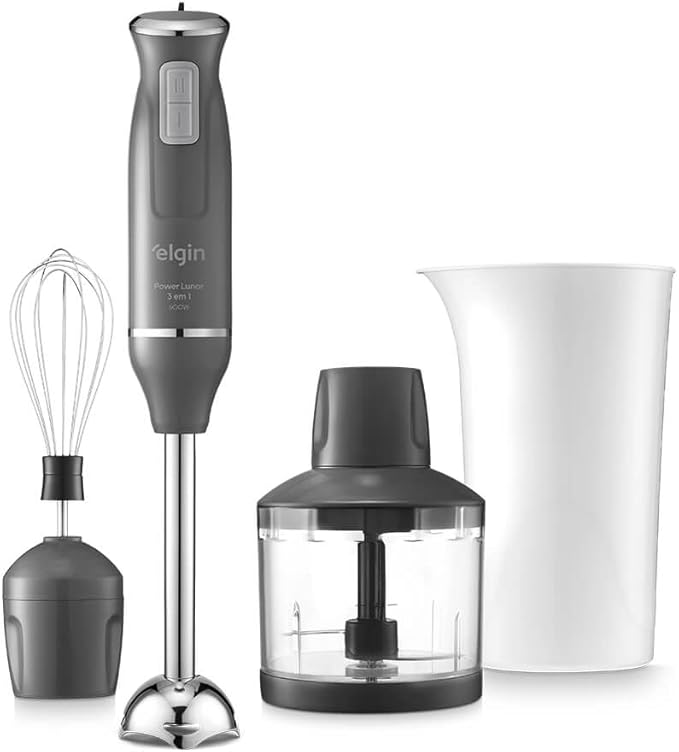 Mixer Power Inox 3 em 1 600W Elgin Lunar - Mixer, triturador e batedor
