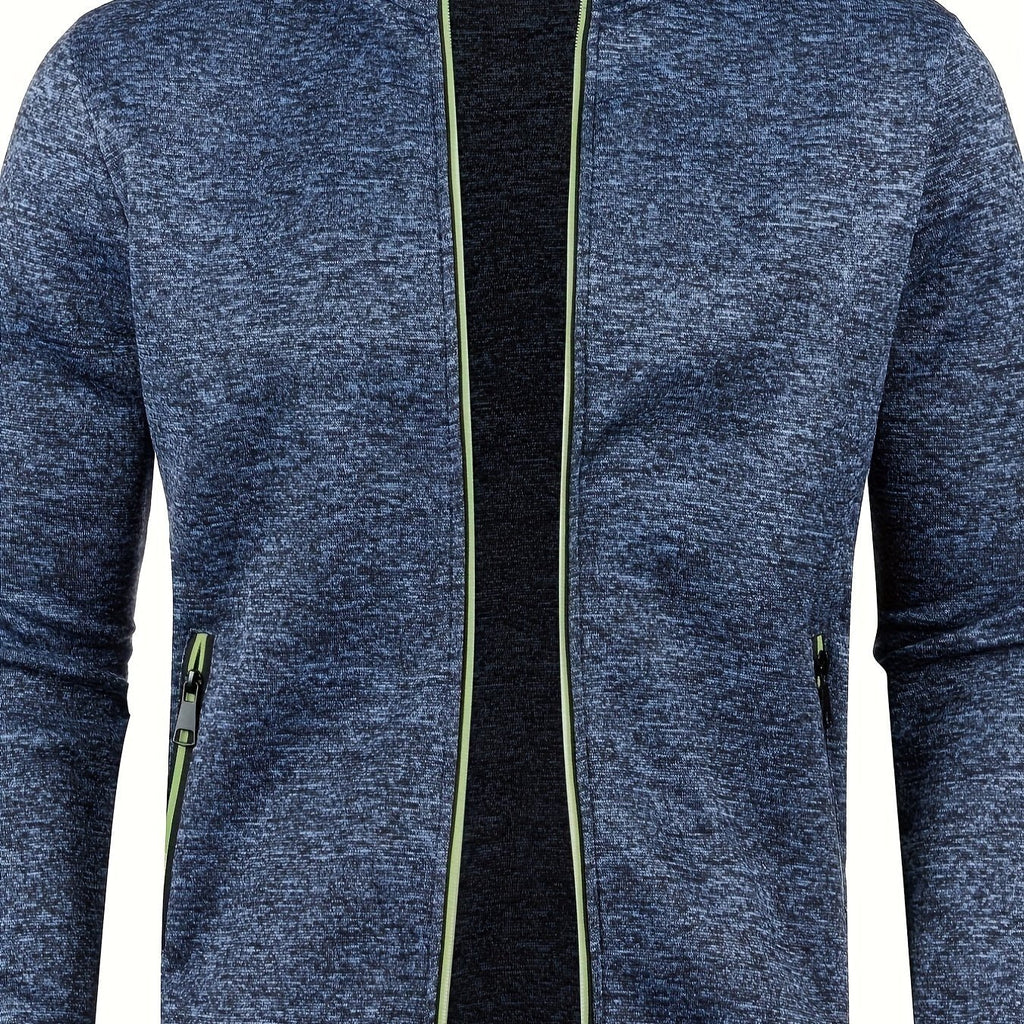 Jaqueta de Moletom Masculina de Outono e Inverno com Zíper Lemartine
