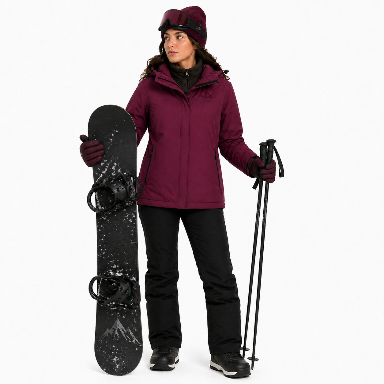 Jaqueta 3 em 1 Feminina Térmica Camel Crown Lemartine