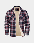 Jaqueta Masculina Xadrez Casual Forrada com Lã Lemartine