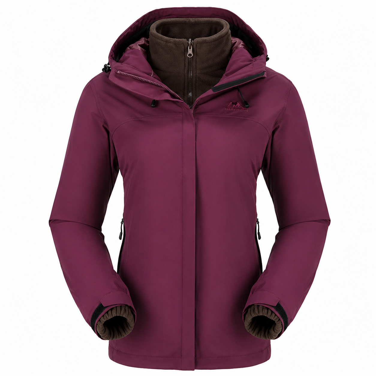 Jaqueta 3 em 1 Feminina Térmica Camel Crown Lemartine