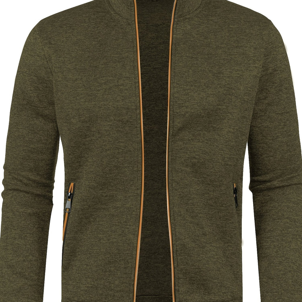 Jaqueta de Moletom Masculina de Outono e Inverno com Zíper Lemartine