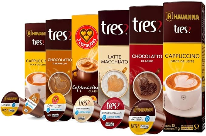 60 Cápsulas Três Corações, Bebida Cremosa