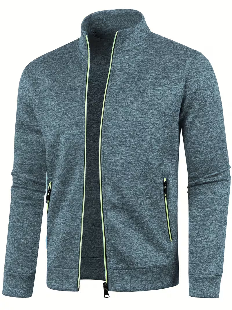 Jaqueta de Moletom Masculina de Outono e Inverno com Zíper Lemartine