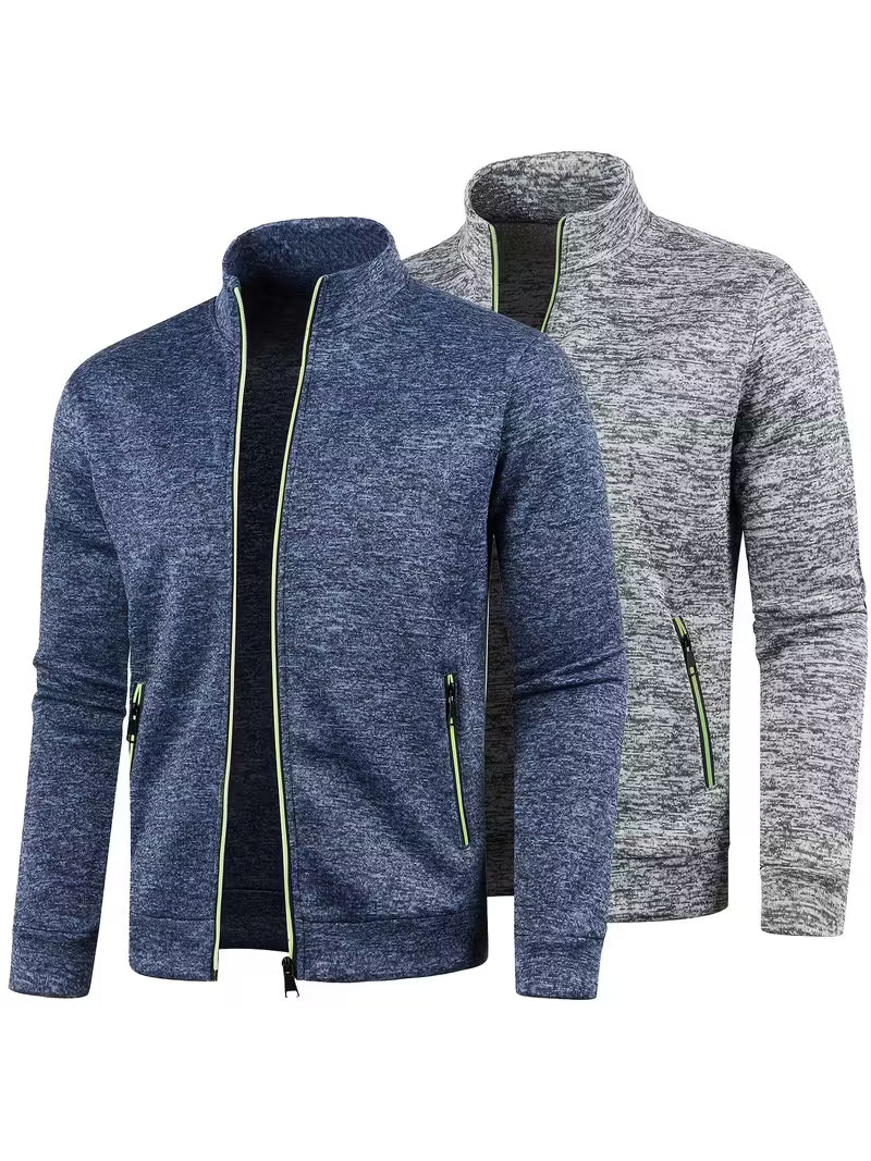 Jaqueta de Moletom Masculina de Outono e Inverno com Zíper Lemartine
