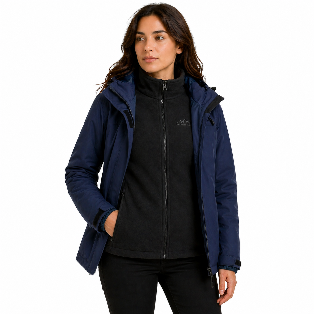 Jaqueta 3 em 1 Feminina Térmica Camel Crown Lemartine