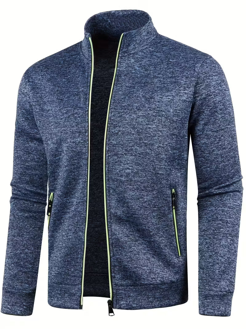 Jaqueta de Moletom Masculina de Outono e Inverno com Zíper Lemartine