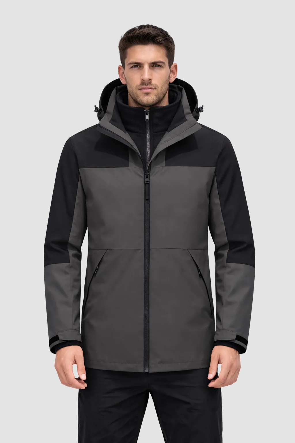 Jaqueta 3 em 1 Masculina Impermeável fleece Snow Montevie