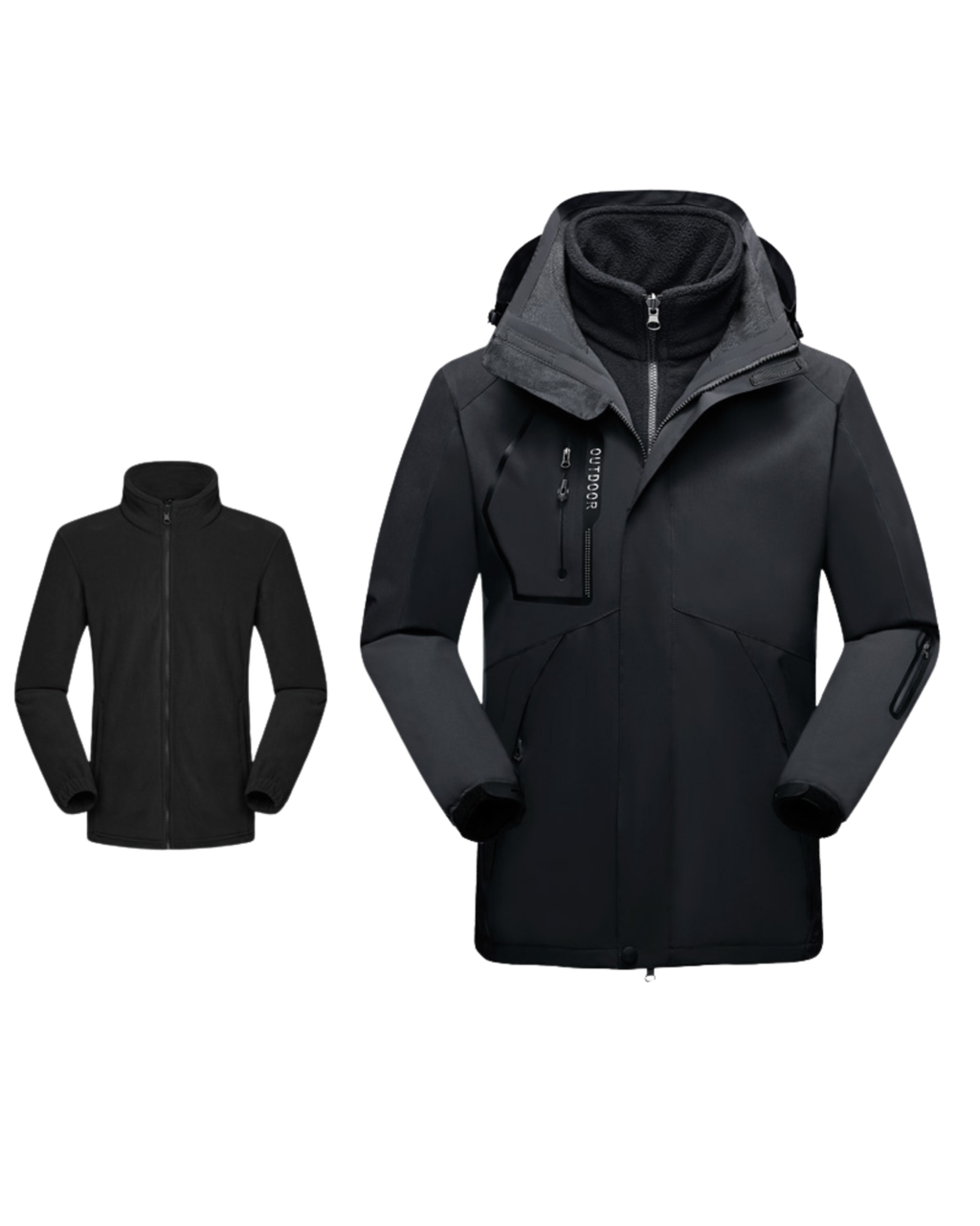 Jaqueta 3 em 1 Masculina Impermeável Inverno Lemartine