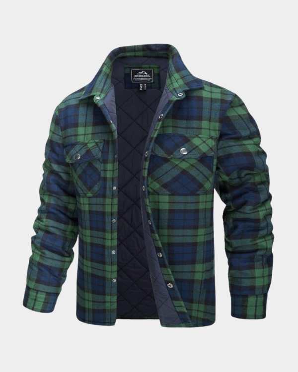 Jaqueta Masculina Xadrez Casual Forrada Lemartine