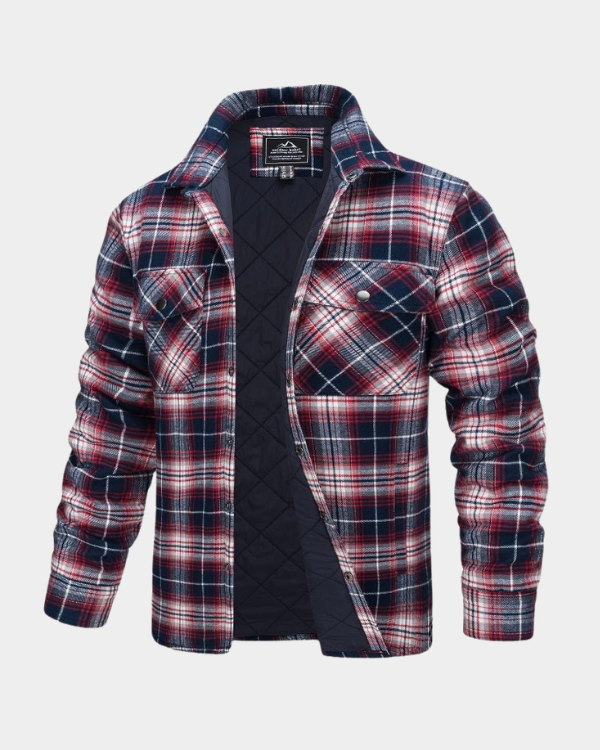 Jaqueta Masculina Xadrez Casual Forrada Lemartine