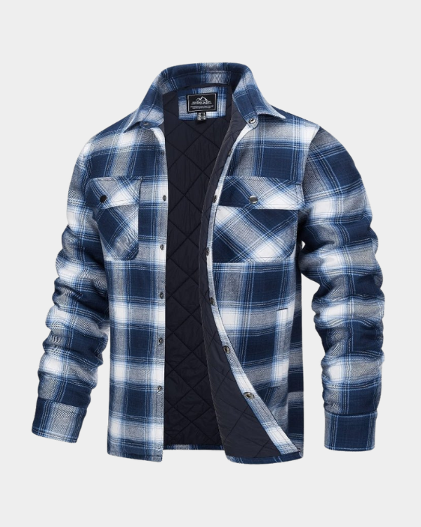 Jaqueta Masculina Xadrez Casual Forrada Lemartine