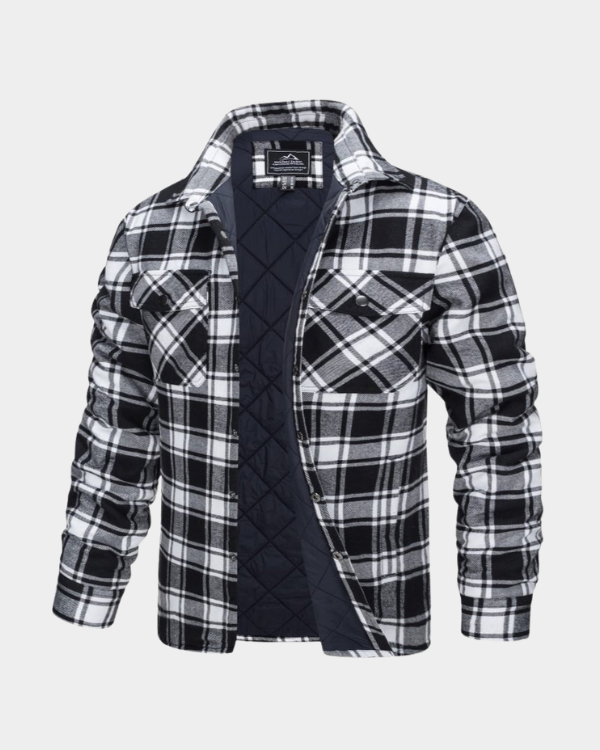 Jaqueta Masculina Xadrez Casual Forrada Lemartine