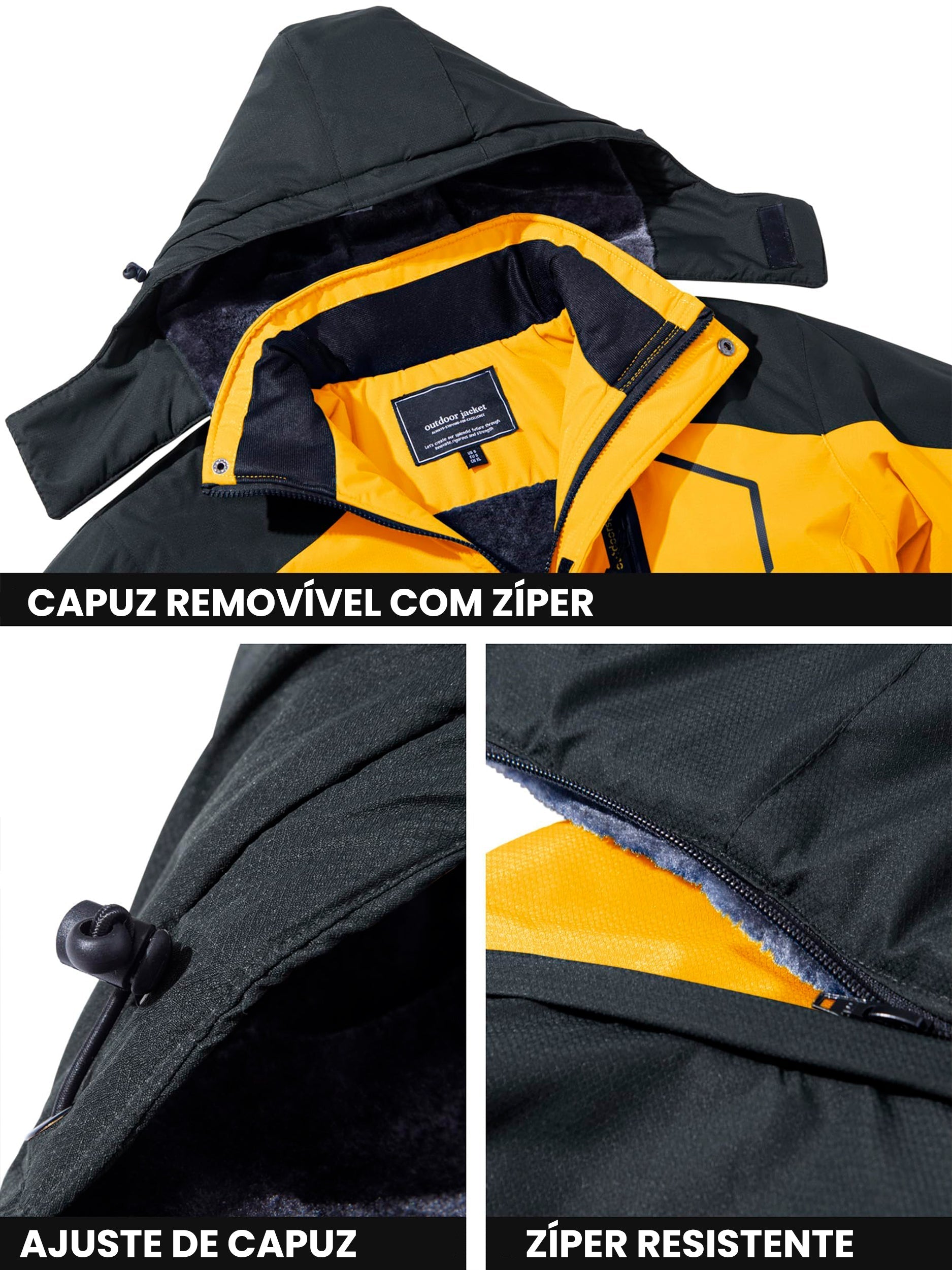 Jaqueta Térmica Masculina Impermeável Outdoor Lemartine