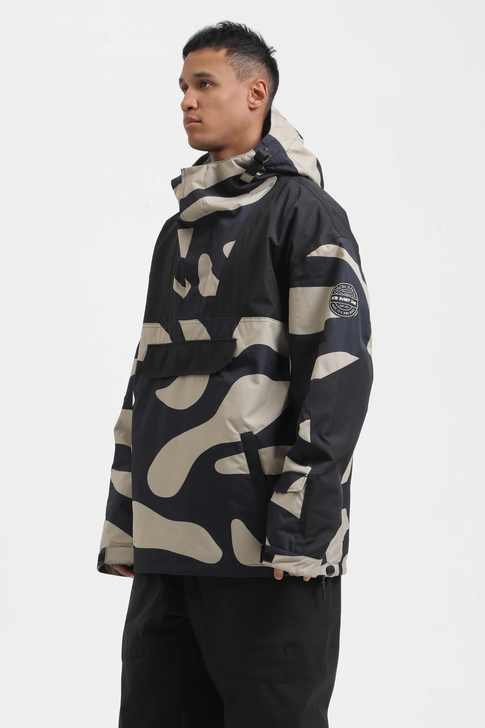 Jaqueta para Neve Masculina Anoraks Oversized Lemartine