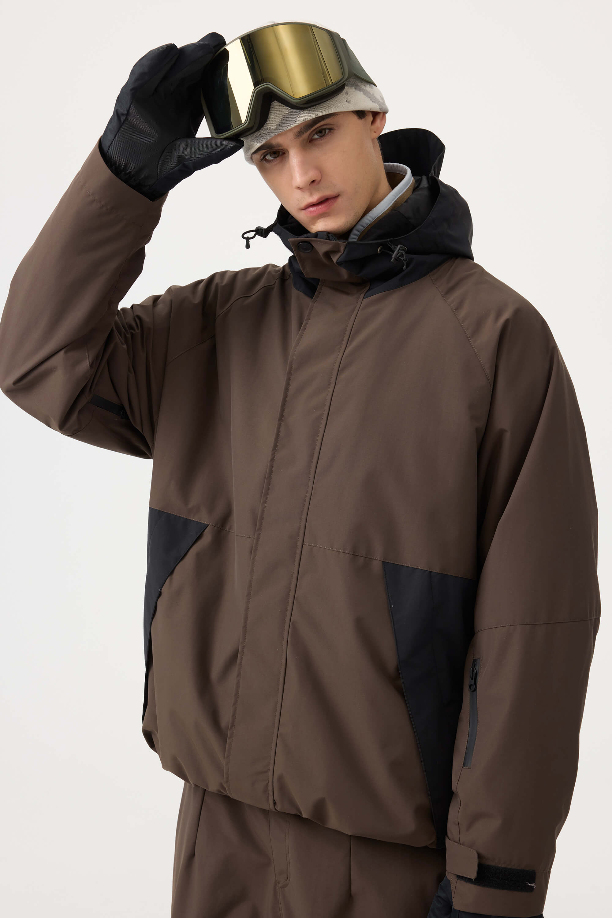 Jaqueta de Neve Masculina Raglan Impermeável e Respirável Lemartine
