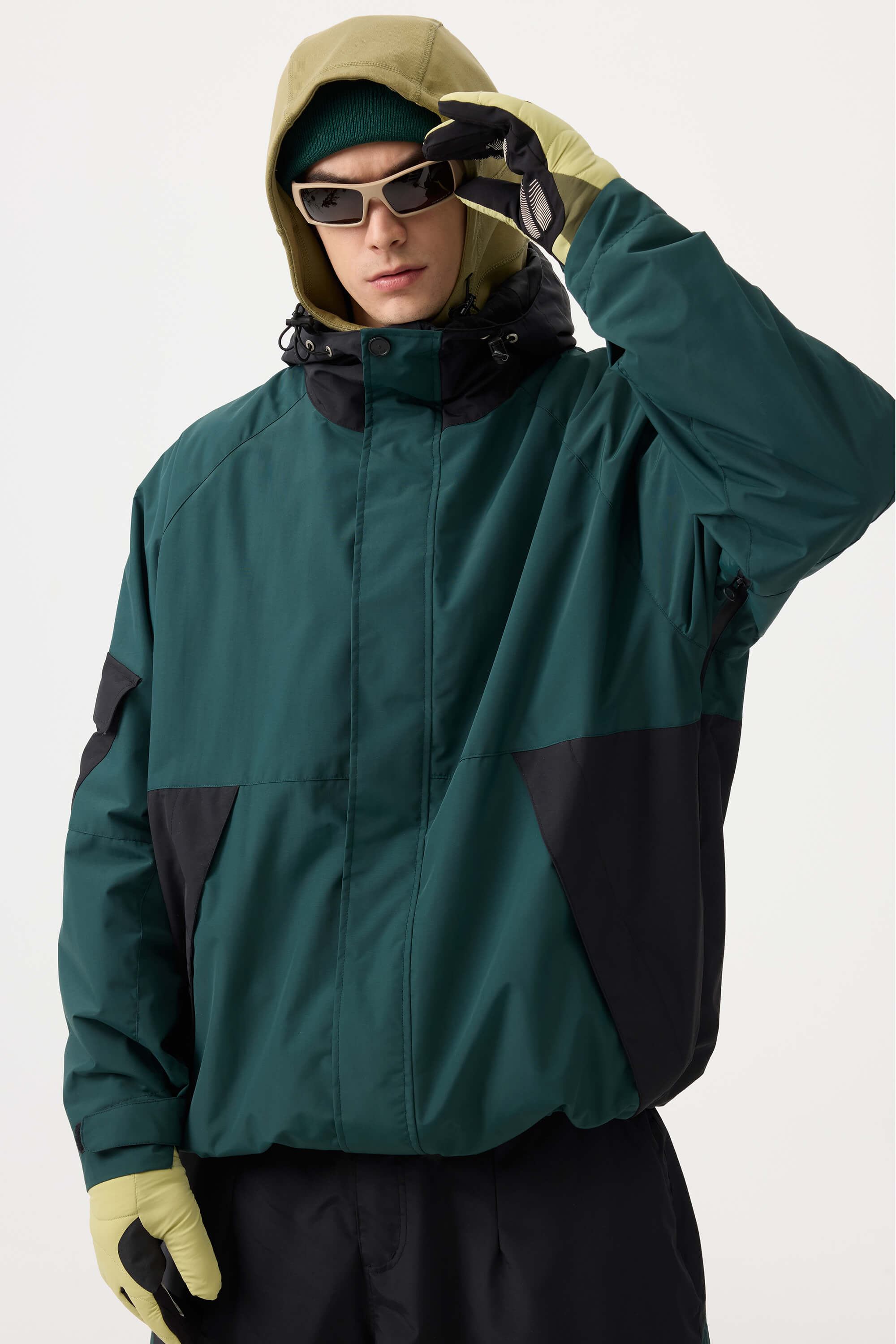 Jaqueta de Neve Masculina Raglan Impermeável e Respirável Lemartine