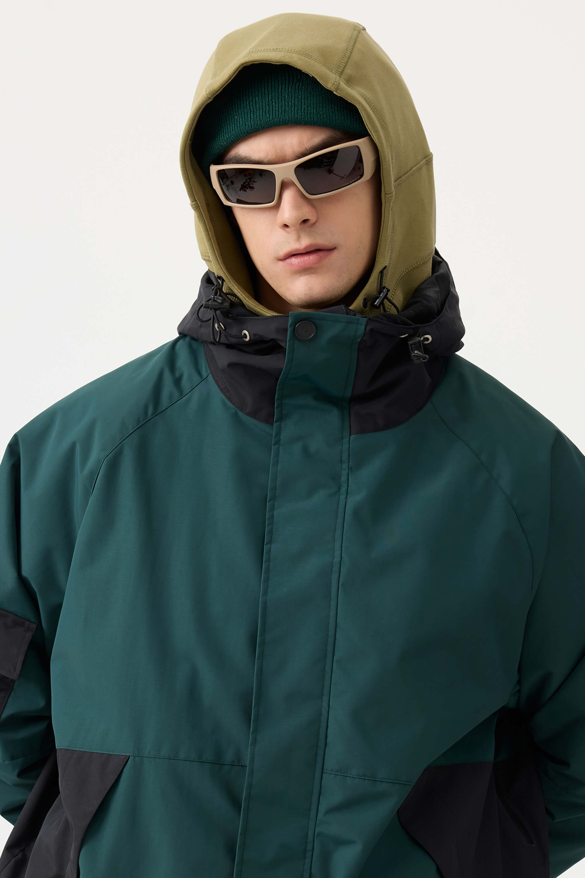 Jaqueta de Neve Masculina Raglan Impermeável e Respirável Lemartine