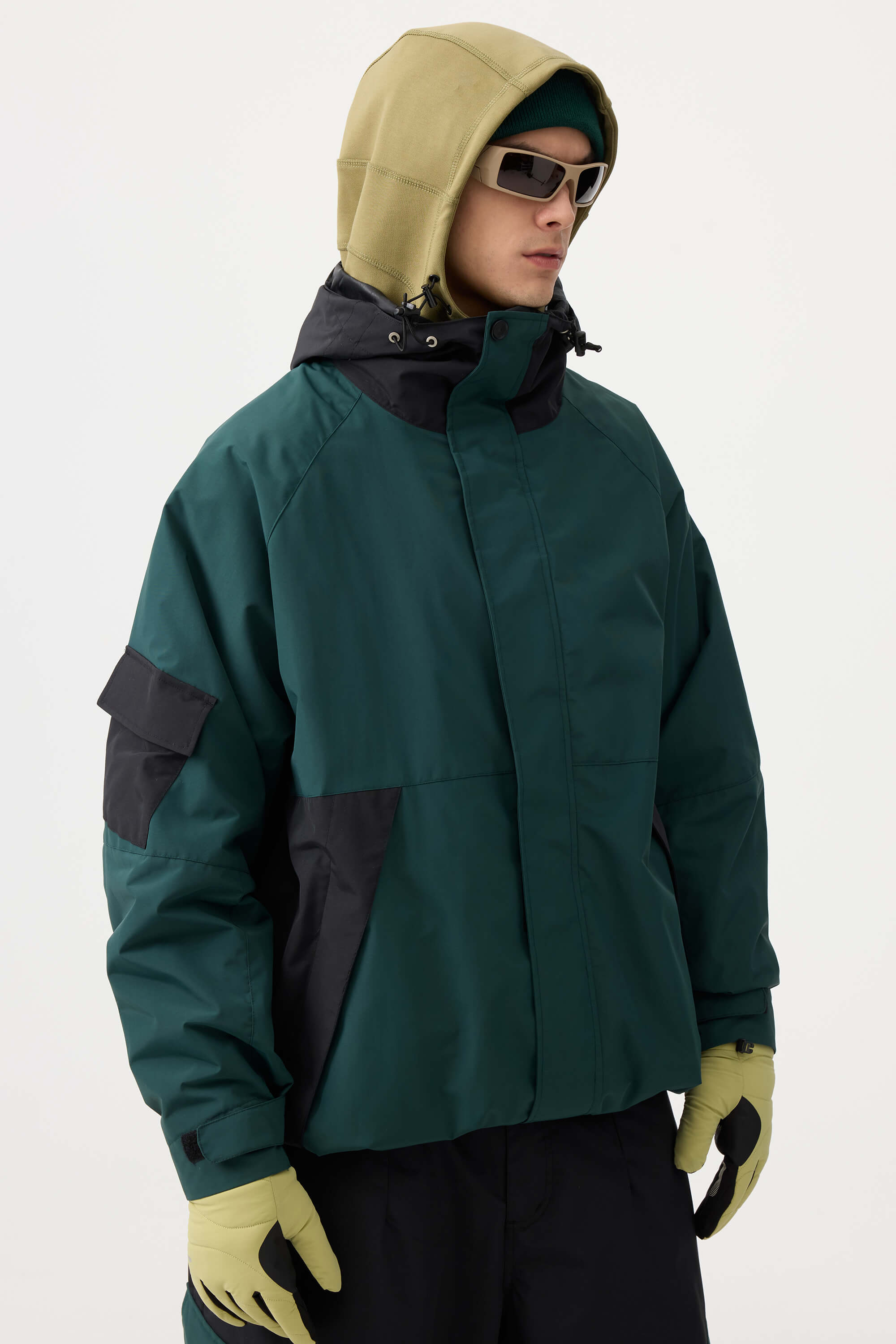 Jaqueta de Neve Masculina Raglan Impermeável e Respirável Lemartine