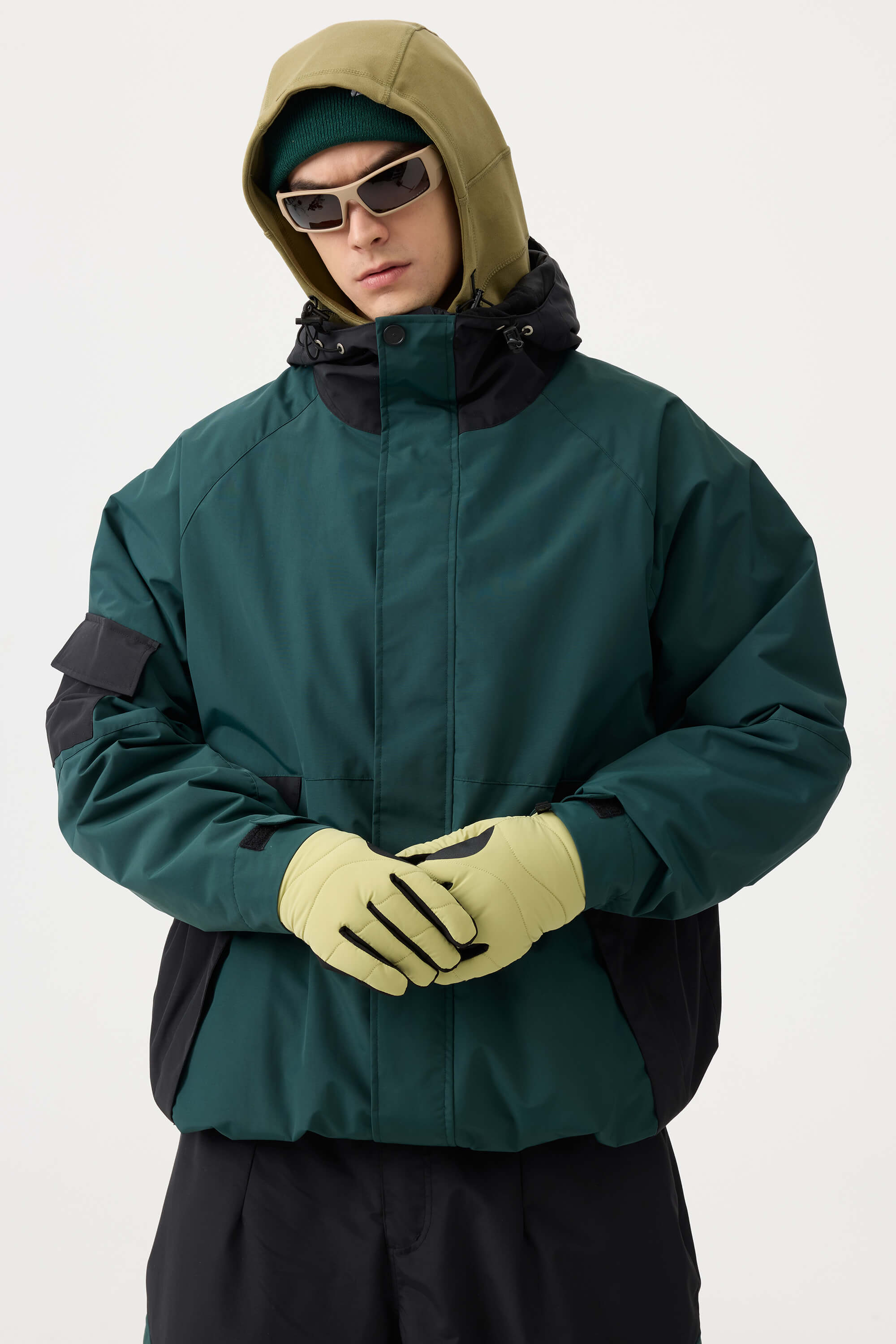Jaqueta de Neve Masculina Raglan Impermeável e Respirável Lemartine