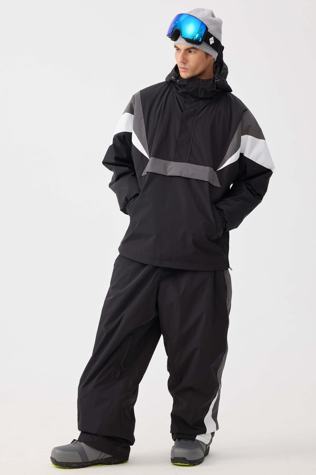 Jaqueta Masculina Térmica Impermeável Retro 90s Anorak Lemartine