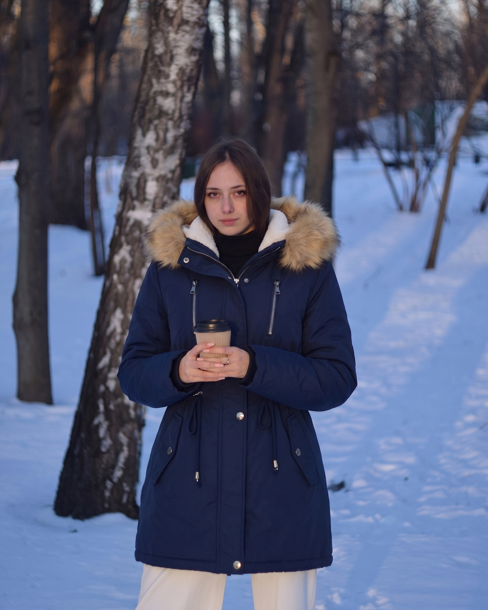 Jaqueta Feminina Parka Filó de Inverno Lemartine