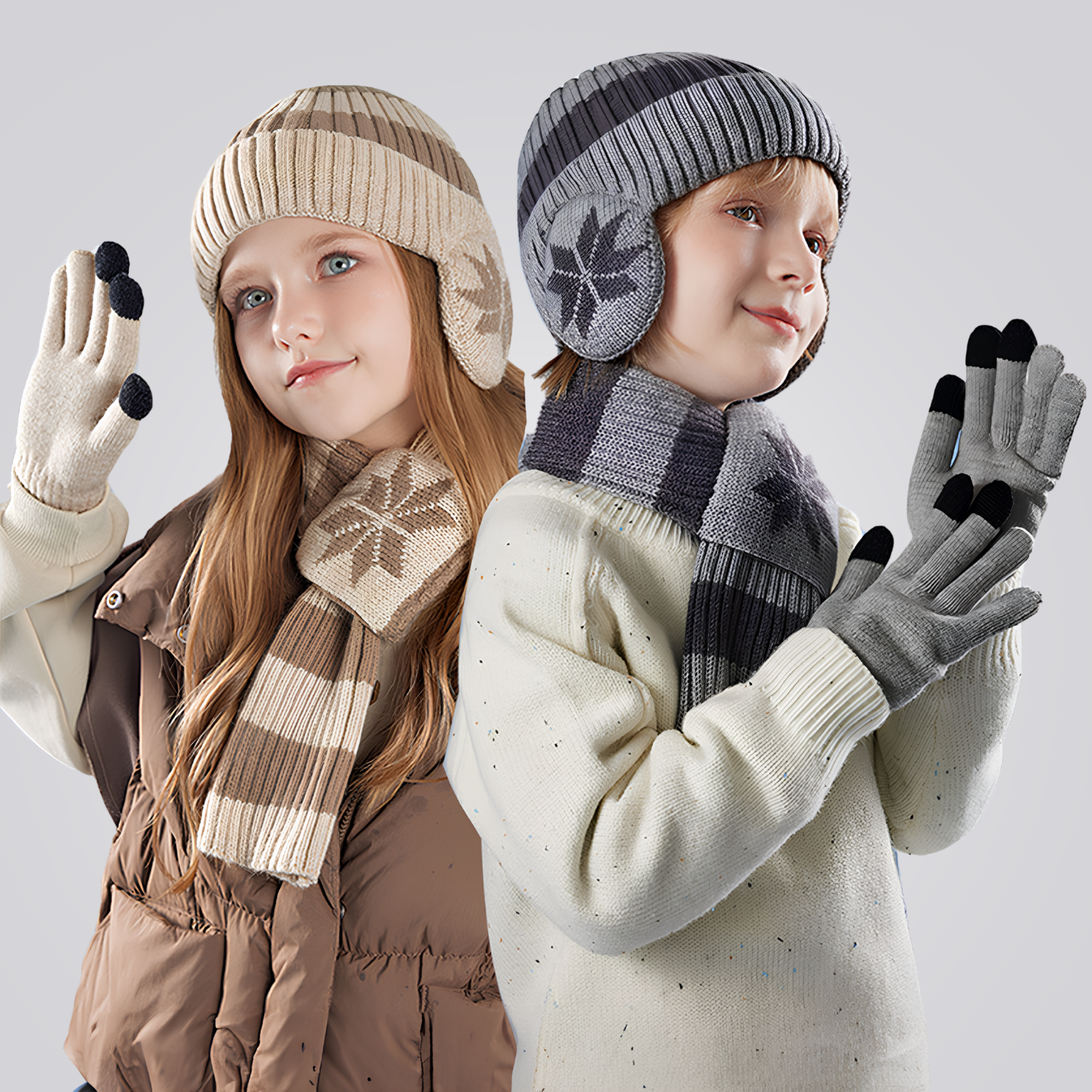 Kit Infantil de Inverno Snow Gorro, Cachecol e Luvas Montevie