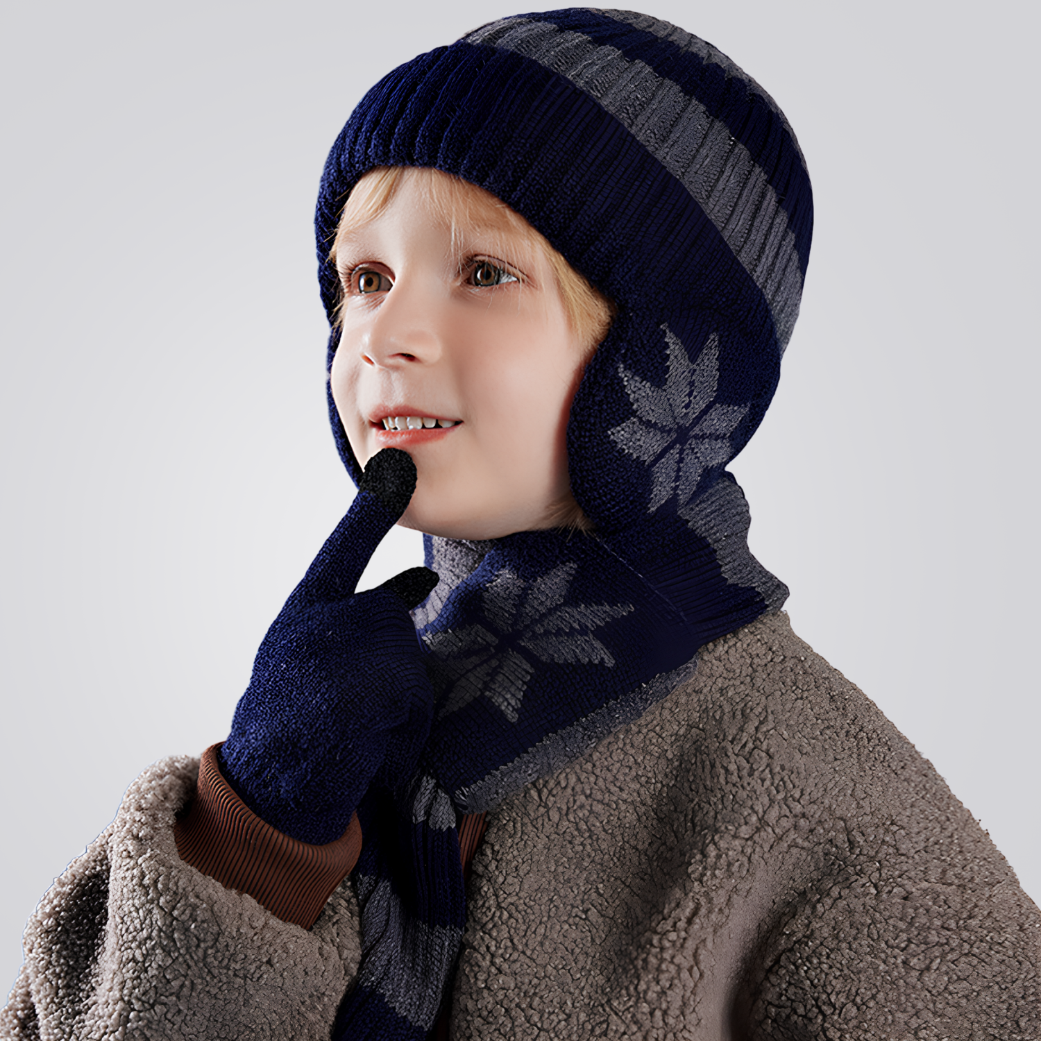 Kit Infantil de Inverno Snow Gorro, Cachecol e Luvas Montevie
