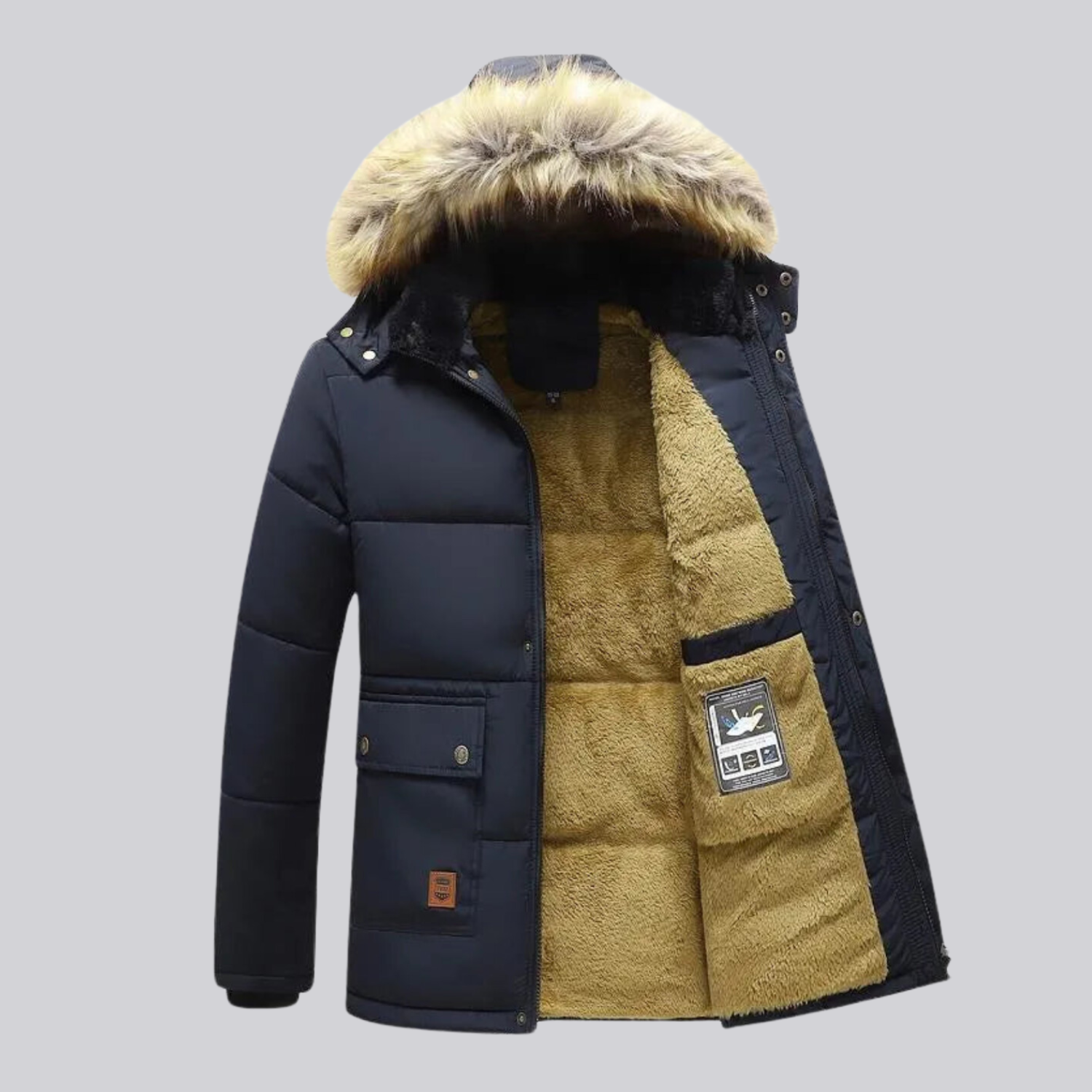 Jaqueta Térmica de lã Masculina de Inverno | Lemartine