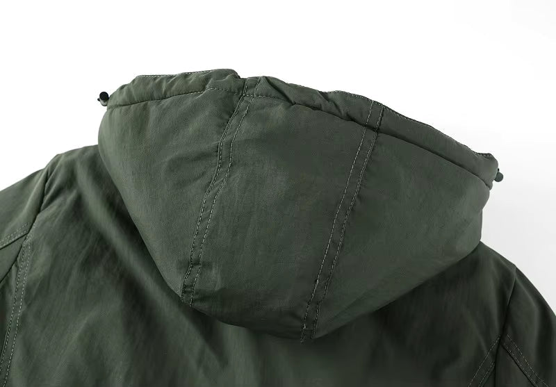 Jaqueta Masculina de Inverno com Capuz Forrada com Lã Lemartine