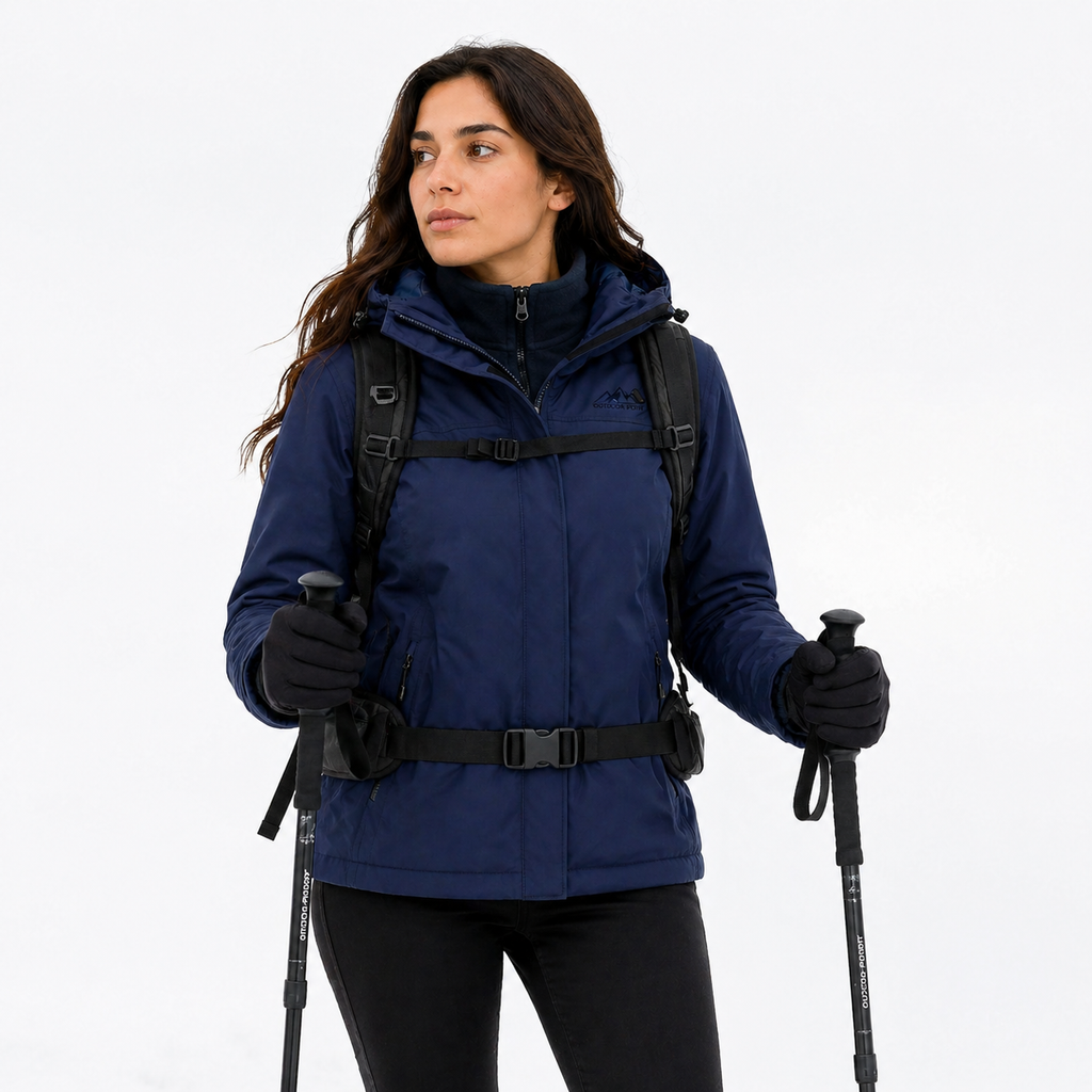 Jaqueta 3 em 1 Feminina Térmica Camel Crown Lemartine