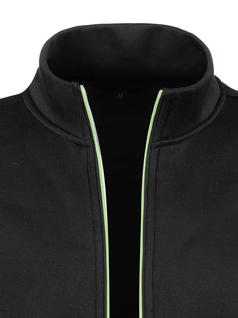 Jaqueta de Moletom Masculina de Outono e Inverno com Zíper Lemartine