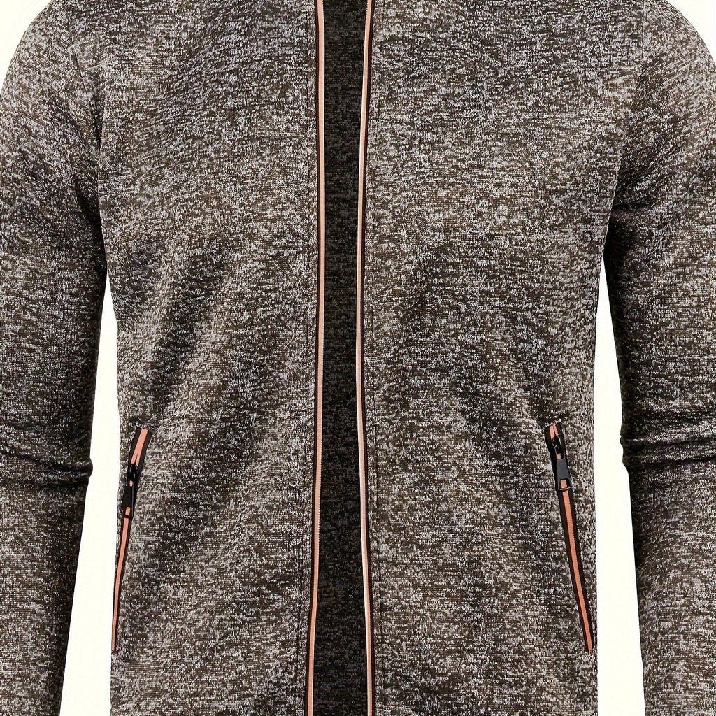 Jaqueta de Moletom Masculina de Outono e Inverno com Zíper Lemartine