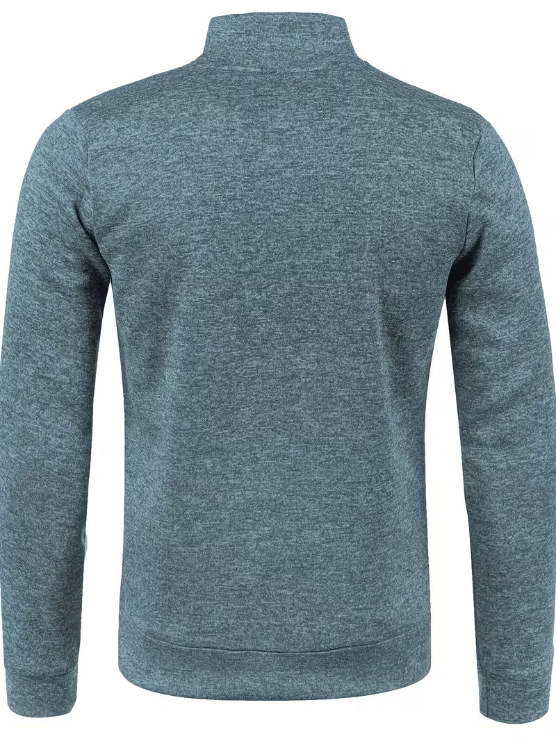 Jaqueta de Moletom Masculina de Outono e Inverno com Zíper Lemartine