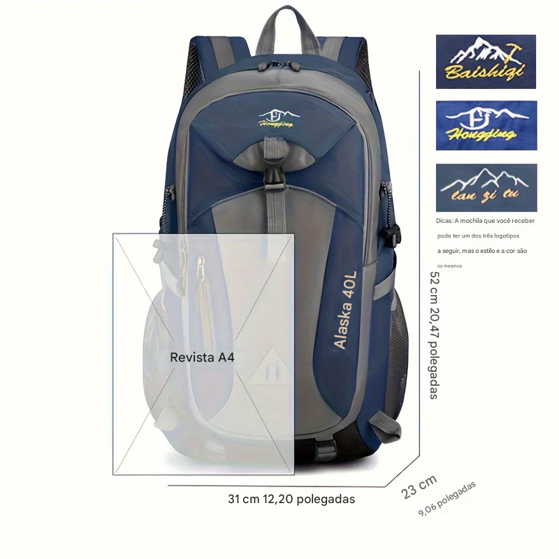 Mochila de Caminhada 40L Leve e Resistente | Lemartine